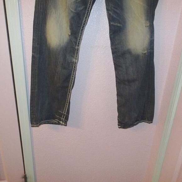 Vtg BIG STAR Men's JEANS Size 33x30 VOYAGER Relaxed Straight FLAP Denim Y2K 90s - Picture 4 of 12